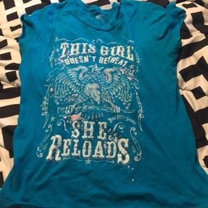 Tee shirt size large kids girls.